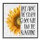 Stupell Industries Find Sunshine Motivational Sunflower Framed Giclee Art